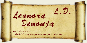 Leonora Demonja vizit kartica